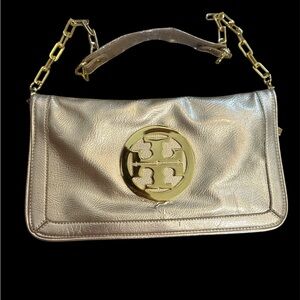 Tory Burch Metallic Gold Shoulder Bag